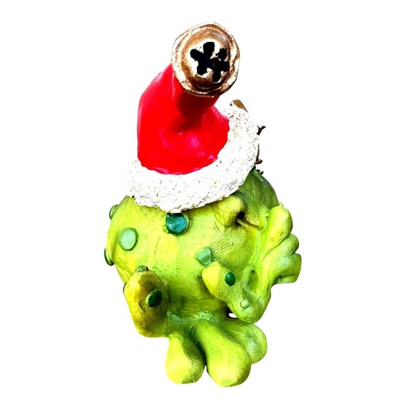 Vintage Russ Christmas Douglas Frog Figurine Ho Ho Ho Santa Hat Toad Gift Peace - Picture 8 of 10